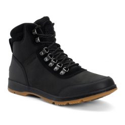 Buty trekkingowe męskie Sorel Ankeny II Hiker Wp. Czarne buty trekkingowe Sorel, na zimę, bez wzorów, bez zapięcia. Za 519.99 zł.