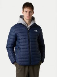 The North Face Kurtka puchowa Classic NF0A8D1U Granatowy Regular Fit. Niebieskie kurtki The North Face, m, bez wzorów, z puchu, bez kaptura. Za 1,099.00 zł.