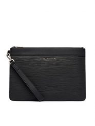 Tommy Hilfiger Saszetka Th Business Saffiano Pouch AM0AM14823 Czarny. Czarne saszetki i nerki Tommy Hilfiger, bez wzorów, ze skóry. Za 329.99 zł.