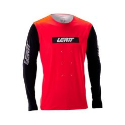 Koszulka rowerowa LEATT Jersey MTB Gravity 8.0. Czerwone odzież kompresyjna LEATT, l, bez wzorów, z dzianiny, rowerowe. Za 449.00 zł.