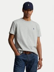 Polo Ralph Lauren T-Shirt Classics 710811284004 Szary Regular Fit. Szare koszulki polo Polo Ralph Lauren, m, bez wzorów, z bawełny, bez kołnierzyka, bez ramiączek. Za 259.99 zł.