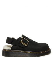 Dr. Martens Klapki Jorge II Faux 31264001 Czarny. Czarne klapki Dr. Martens, z nubiku. Za 459.99 zł.