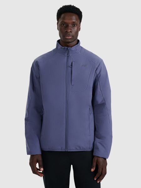 4F Kurtka puchowa trekkingowa z wypełnieniem syntetycznym męska - granatowa XL. Niebieskie kurtki 4F, m, bez wzorów, z materiału, bez kaptura. Za 349.99 zł.