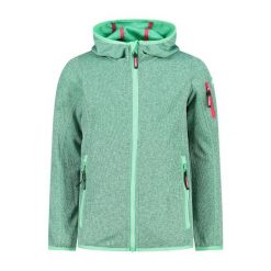 Dziewczęcy polar z kapturem CMP. Zielone bluzy z polaru CMP, na zimę, bez wzorów, z polaru, z kapturem. Za 218.45 zł.