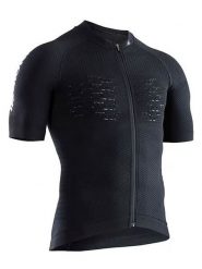 X-Bionic Koszulka kolarska w kolorze czarnym rozmiar: M. Czarne t-shirty sportowe X BIONIC, bez wzorów, z materiału, bez ramiączek, rowerowe. Za 339.37 zł.