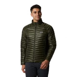 Kurtka turystyczna Mountain Hardwear Ghost Whisperer/2. Zielone kurtki MOUNTAIN HARDWEAR, bez wzorów, bez kaptura. W wyprzedaży za 1,402.00 zł.