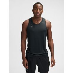 Tank top Newline Beat. Czarne bezrękawniki Newline, bez wzorów, bez kołnierzyka, bez ramiączek. Za 130.50 zł.