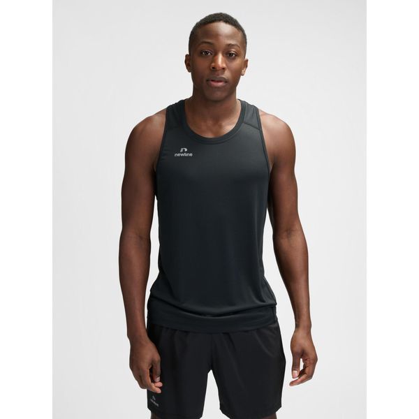 Tank top Newline Beat. Czarne bezrękawniki Newline, bez wzorów, bez kołnierzyka, bez ramiączek. Za 130.00 zł.