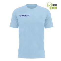 Bawełniana koszulka Givova Fresh Azul Claro Blue 2xl. Niebieskie t-shirty sportowe Givova, bez wzorów, z bawełny, bez ramiączek. Za 52.75 zł.