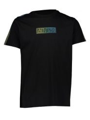 Mizuno Koszulka sportowa "Athletic" w kolorze czarnym rozmiar: L. Czarne t-shirty sportowe Mizuno, bez wzorów, z bawełny, bez ramiączek, outdoorowe. Za 48.39 zł.