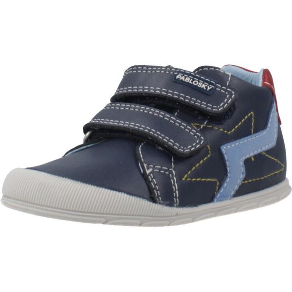 Buty PABLOSKY 059620P Niebieski. Niebieskie buty turystyczne PABLOSKY, na jesień, bez wzorów, z materiału, przed kostkę, bez zapięcia, trekkingowe. Za 194.99 zł.