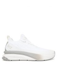 EA7 Emporio Armani Sneakersy 7X000343 AF18639 MZ024 Biały. Białe buty sportowe casual EA7 Emporio Armani, bez wzorów, z materiału, bez zapięcia. Za 839.99 zł.