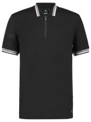 LUHTA Funkcyjna koszulka polo "Ikaalinen" w kolorze czarnym rozmiar: XL. Czarne bezrękawniki Luhta, xl, bez wzorów, bez kołnierzyka, bez ramiączek. Za 137.10 zł.