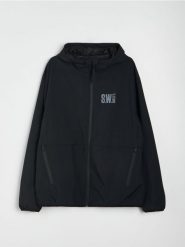 Kurtka wiatrówka Smiley World - czarny. Czarne kurtki Sinsay, l, bez wzorów, bez kaptura. Za 89.99 zł.