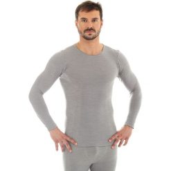 Brubeck Koszulka męska z długim rękawem COMFORT WOOL szara r. L (LS11600). Bielizna termoaktywna marki Brubeck. Za 144.99 zł.