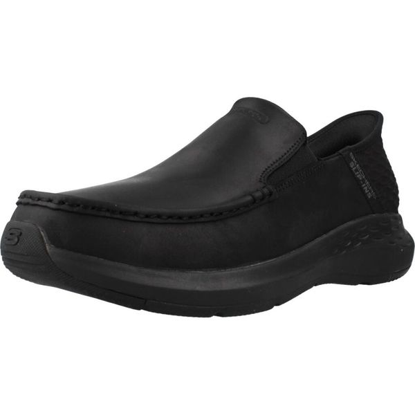 Trampki Skechers Model Slip-ins: Parson-oswin Kolor Czarny. Czarne trampki Skechers, m, bez wzorów, przed kostkę, bez zapięcia. Za 379.99 zł.
