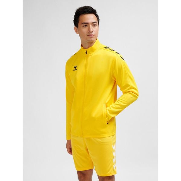 Bluza dresowa zapinana na zamek błyskawiczny Hummel Core XK. Brązowe bluzy bez kaptura Hummel, bez wzorów, z dresówki, bez kaptura. W wyprzedaży za 168.00 zł.