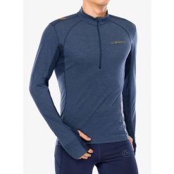 Bluza z zamkiem 1/2 męska La Sportiva Swift Long Sleeve. Niebieskie bielizna termoaktywna La Sportiva, m, bez wzorów, bez ramiączek. Za 388.49 zł.