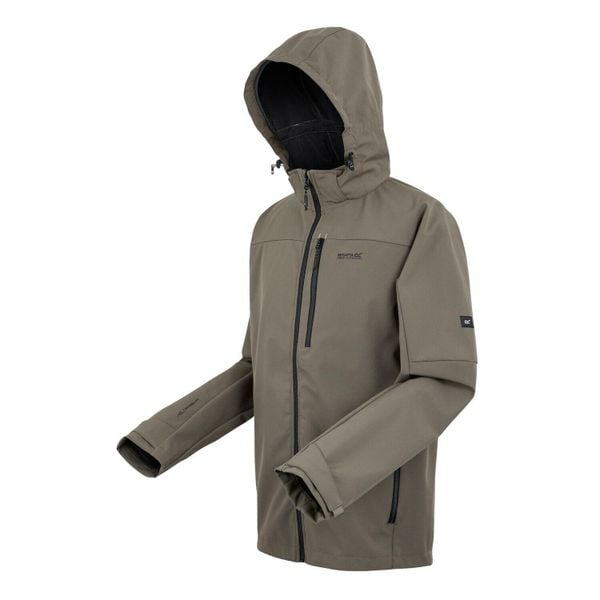 Kurtka turystyczna softshell Regatta Arana. Niebieskie kurtki Regatta, m, bez wzorów, z materiału, z kapturem. Za 347.25 zł.