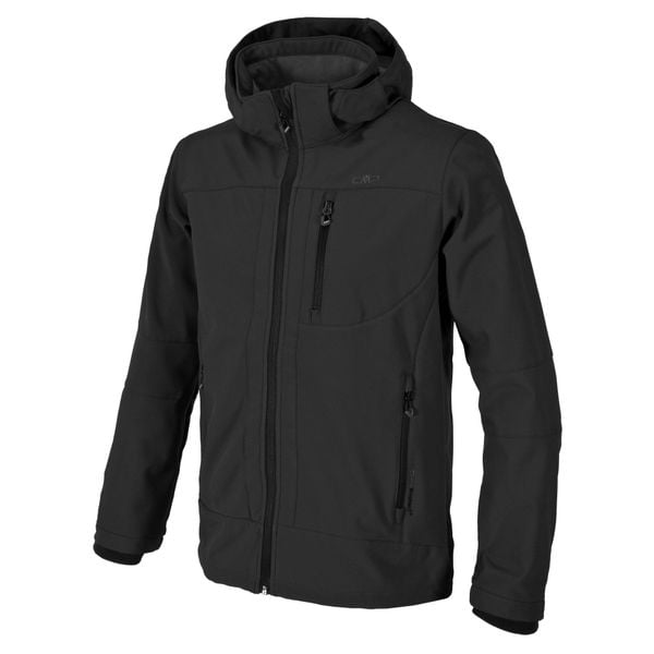 Kurtka softshell męska CMP. Czarne kurtki CMP, l, bez wzorów, z softshellu, bez kaptura. W wyprzedaży za 224.99 zł.