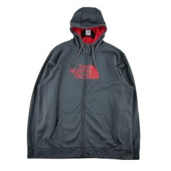 Second life - The North Face bluza męska z kapturem na zamek - Jak nowy. Szare bluzy z kapturem The North Face, l, bez wzorów, z dresówki, z kapturem. Za 170.36 zł.