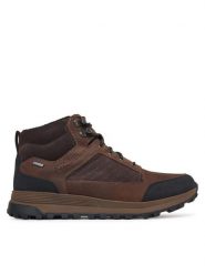 Clarks Trzewiki ATL TrekHi GTX GORE-TEX 26184482 Brązowy. Brązowe botki sznurowane Clarks, bez wzorów, z gore-texu, bez obcasa, bez zapięcia. Za 739.99 zł.