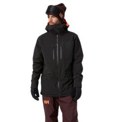 Kurtka narciarska męska Helly Hansen Garibaldi infinity. Czarne kurtki narciarskie i snowboardowe Helly Hansen, m, bez wzorów, narciarskie. W wyprzedaży za 1,709.00 zł.