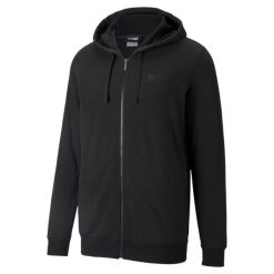 Bluza dresowa męska Puma MODERN BASICS. Czarne bluzy Puma, m, bez wzorów, z dresówki, bez kaptura. Za 168.99 zł.