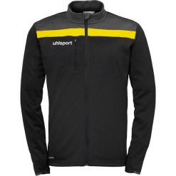 Kurtka Uhlsport Offense 23 Poly. Czarne kurtki Uhlsport, bez wzorów, bez kaptura. W wyprzedaży za 155.90 zł.