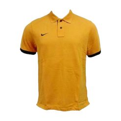 Męska Koszulka Polo Authentic. Żółte koszulki polo Nike, m, bez wzorów, bez kołnierzyka, bez ramiączek. Za 91.99 zł.