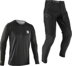 Dżersej z długim rękawem Leatt Ride MTB Gravity 1.0. Czarne odzież kompresyjna LEATT, s, bez wzorów, z dżerseju, rowerowe. Za 429.99 zł.