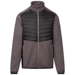 Męska Kurtka Hybrydowa Hanlonton Fleece AT200. Szare kurtki Trespass, na zimę, m, bez wzorów, z dzianiny, bez kaptura. Za 267.99 zł.