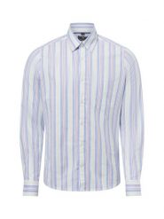 Nils Sundström koszula casual Mężczyźni Slim Fit Bawełna niebieski|wielokolorowy, L. Niebieskie koszule Nils Sundström, l, bez wzorów, z bawełny, bez kołnierzyka, bez ramiączek. Za 199.95 zł.