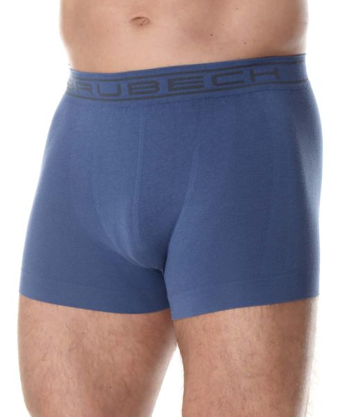 Bokserki męskie bawełniane Brubeck classic COMFORT COTTON. Niebieskie bokserki Brubeck, m, bez wzorów, z bawełny. Za 41.99 zł.