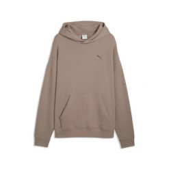 Oversizowa bluza z kapturem Puma Essential. Brązowe bluzy z kapturem Puma, l, bez wzorów, ze skóry, z kapturem. Za 307.50 zł.