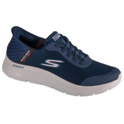 Buty sportowe Sneakersy męskie, Slip-Ins: Go Walk Flex - Hands Up. Szare buty sportowe casual Skechers, bez wzorów, bez zapięcia. Za 359.99 zł.
