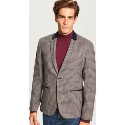 Marynarka w kratę slim fit - Bordowy. Marynarki marki Reserved. Za 299.99 zł.