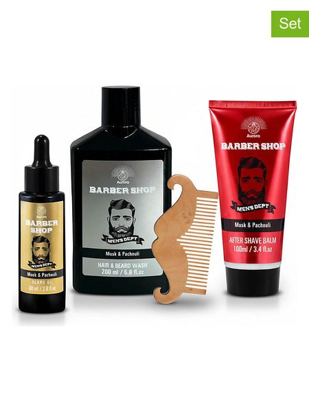Aurora 4-częściowy zestaw pielęgnacyjny "Barber" do brody rozmiar: onesize. Szampony i pielęgnacja Aurora. Za 64.95 zł.