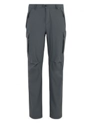 Regatta Spodnie funkcyjne "Questra" w kolorze antracytowym rozmiar: 48. Czarne spodnie treningowe długie Regatta, bez wzorów, z materiału. Za 141.52 zł.