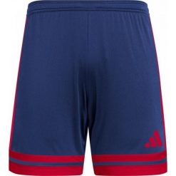 Spodenki adidas Squadra 25 czerwone. Czerwone szorty Adidas, bez wzorów, z materiału, sportowe. Za 68.00 zł.
