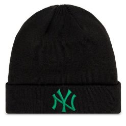 Czapka New Era. Czarne czapki zimowe New Era, bez wzorów. Za 149.99 zł.