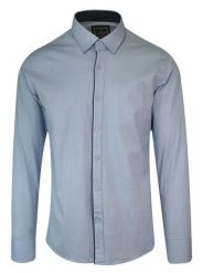 Koszula Niebieska, Geometryczny Wzór, Karo, Męska Długi Rękaw, Slim Fit, Taliowana -TO-ON. Niebieskie koszule TO-ON, m, bez wzorów, z bawełny, bez kołnierzyka, bez ramiączek. Za 109.00 zł.