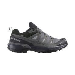 Obuwie Turystyka piesza Mężczyzna X ULTRA 360 LEATHER GORE-TEX. Szare buty turystyczne Salomon, bez wzorów, z gore-texu, bez zapięcia, trekkingowe, gore-tex. Za 586.00 zł.