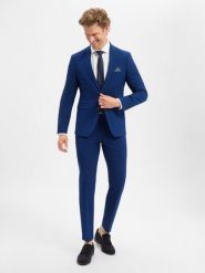 Finshley & Harding garnitur Mężczyźni Slim Fit niebieski, 48. Niebieskie garnitury Finshley & Harding, m, bez wzorów, z materiału. Za 999.95 zł.