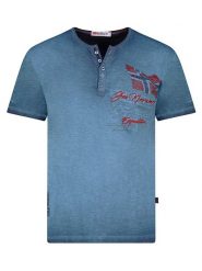 Geographical Norway Koszulka w kolorze niebieskim rozmiar: S. Niebieskie bezrękawniki Geographical Norway, s, bez wzorów, z bawełny, bez kołnierzyka, bez ramiączek. Za 37.56 zł.