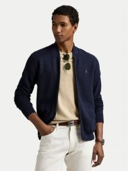Polo Ralph Lauren Bluza 710961158001 Granatowy Regular Fit. Niebieskie bluzy Polo Ralph Lauren, m, bez wzorów, z bawełny, bez kaptura. Za 669.99 zł.
