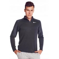 Bluza Sportowa Męska Nike Termiczna Pacer Top Hybrid. Szare bluzy bez kaptura Nike, m, bez wzorów, bez kaptura. Za 228.80 zł.