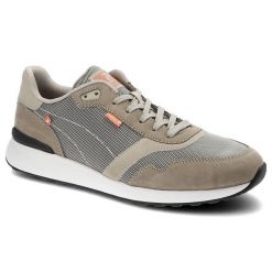 Beżowe Sneakersy Rieker Wygodne Buty Męskie. Brązowe buty sportowe casual Rieker, na jesień, z aplikacjami, z dresówki, bez zapięcia. Za 319.00 zł.