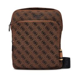 Saszetka Guess. Brązowe torby na ramię Guess, z aplikacjami, małe, bez dodatków. Za 329.99 zł.