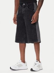 Adidas Szorty jeansowe adicolor Denim Firebird JC6719 Czarny Loose Fit. Czarne szorty Adidas, m, bez wzorów, z bawełny. Za 219.99 zł.